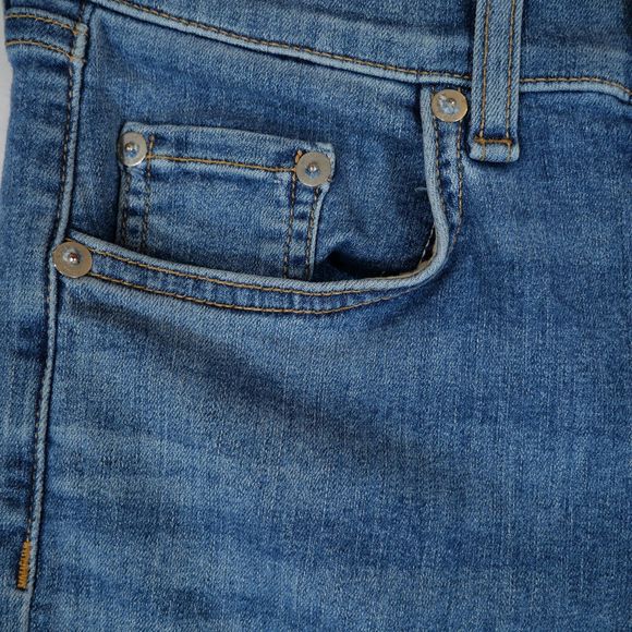 rag & bone Women's Medium Wash Ankle Skinny Jeans W1526K Frayed Hem Size 27 - Picture 6 of 16